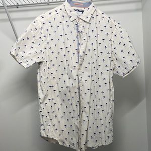 Denim & Flower short sleeve button down medium